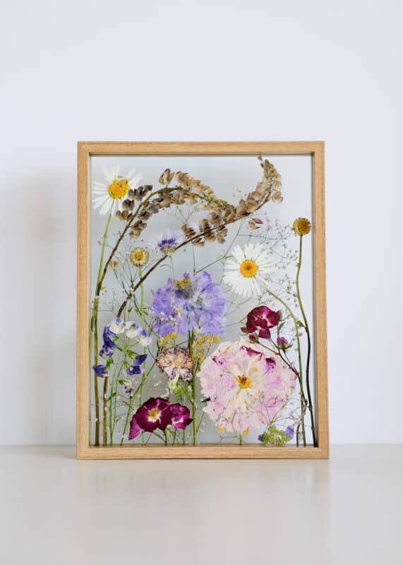 Pressed bridal flowers memories