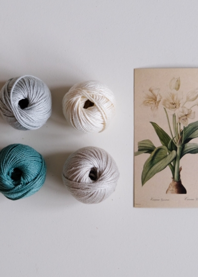 lily white diy yarn kit